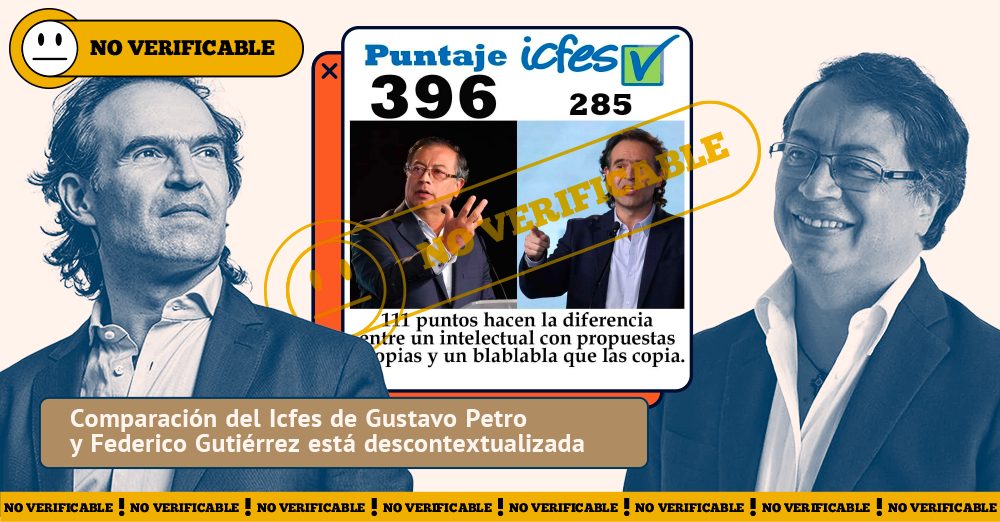 Comparación del Icfes de Gustavo Petro y Federico Gutiérrez