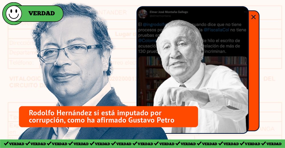 Imputación por corrupción a Rodolfo Hernández