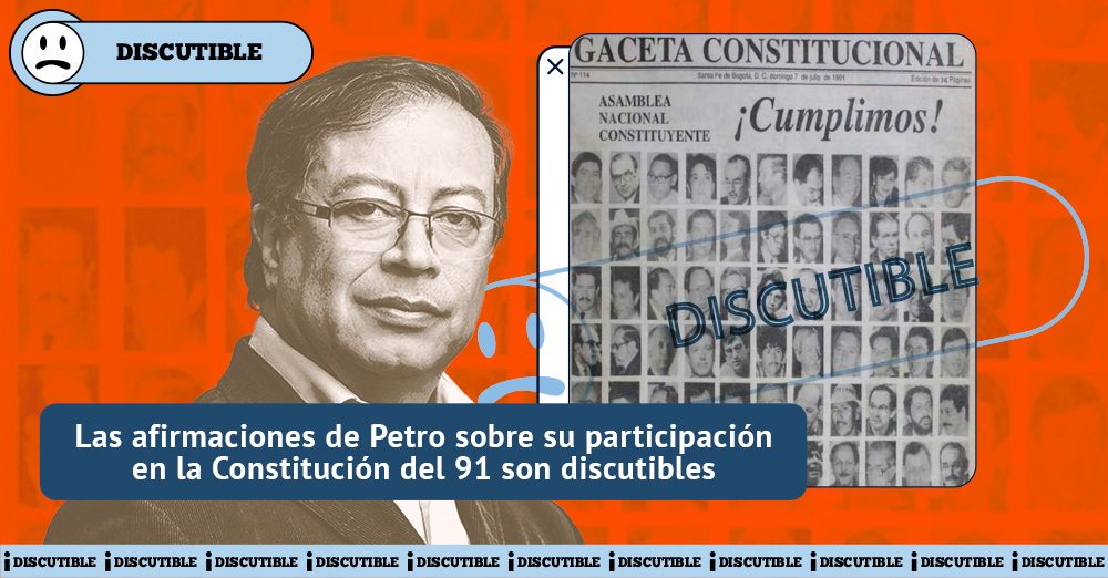 Gustavo Petro y la Constitución de 1991