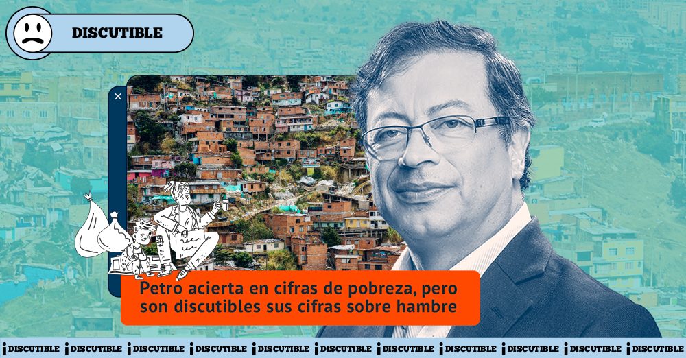 Gustavo Petro cifras sobre pobreza y hambre en Colombia