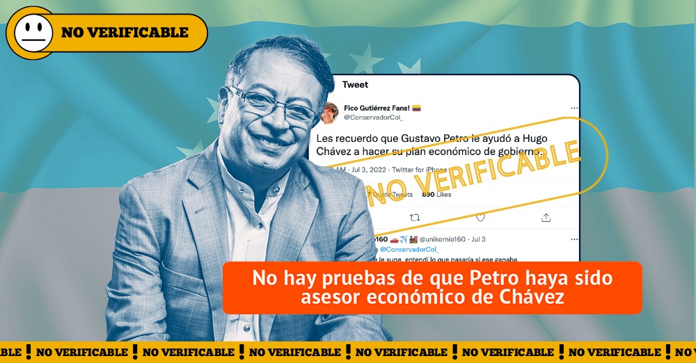 ¿Gustavo Petro fue asesor económico de Chávez?