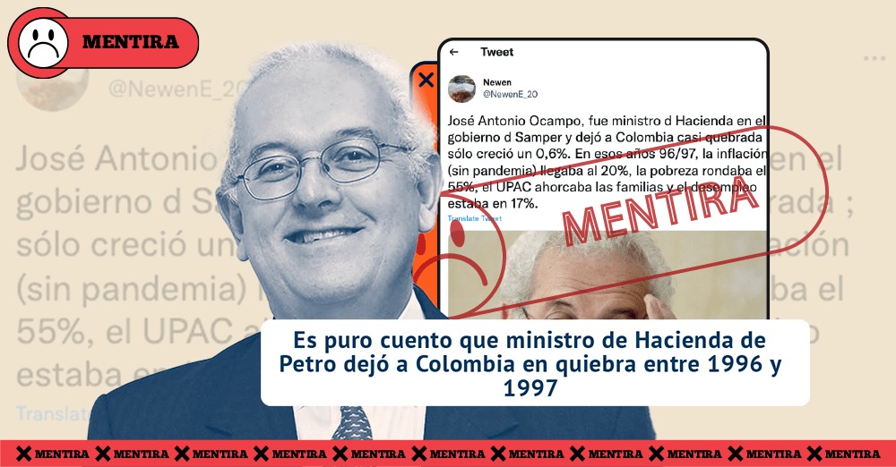 Jose Antonio Ocampo no dejo en quiebra a Colombia